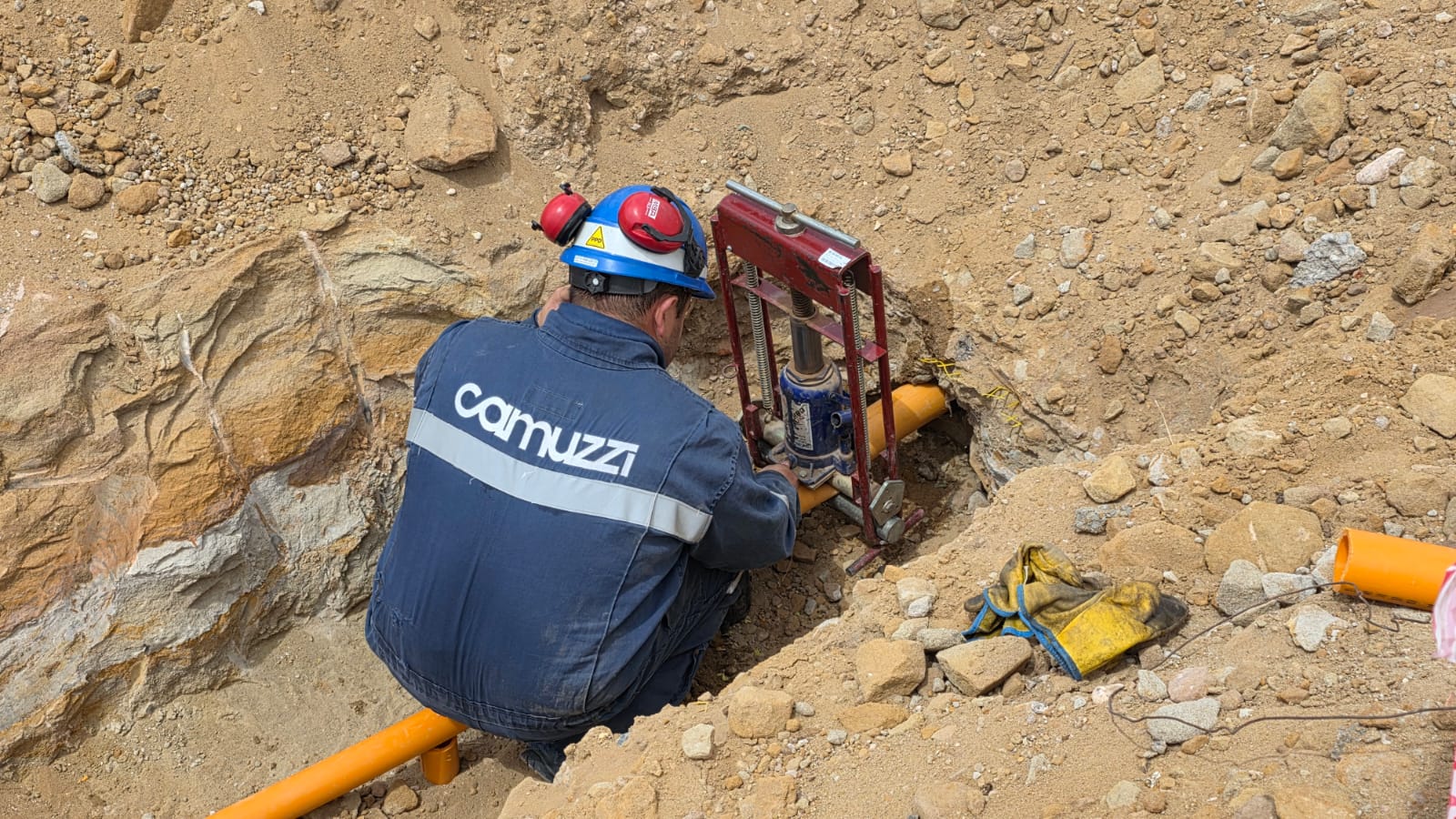 La ampliación de la red de gas en Altos del Sur beneficia a 45 familias
