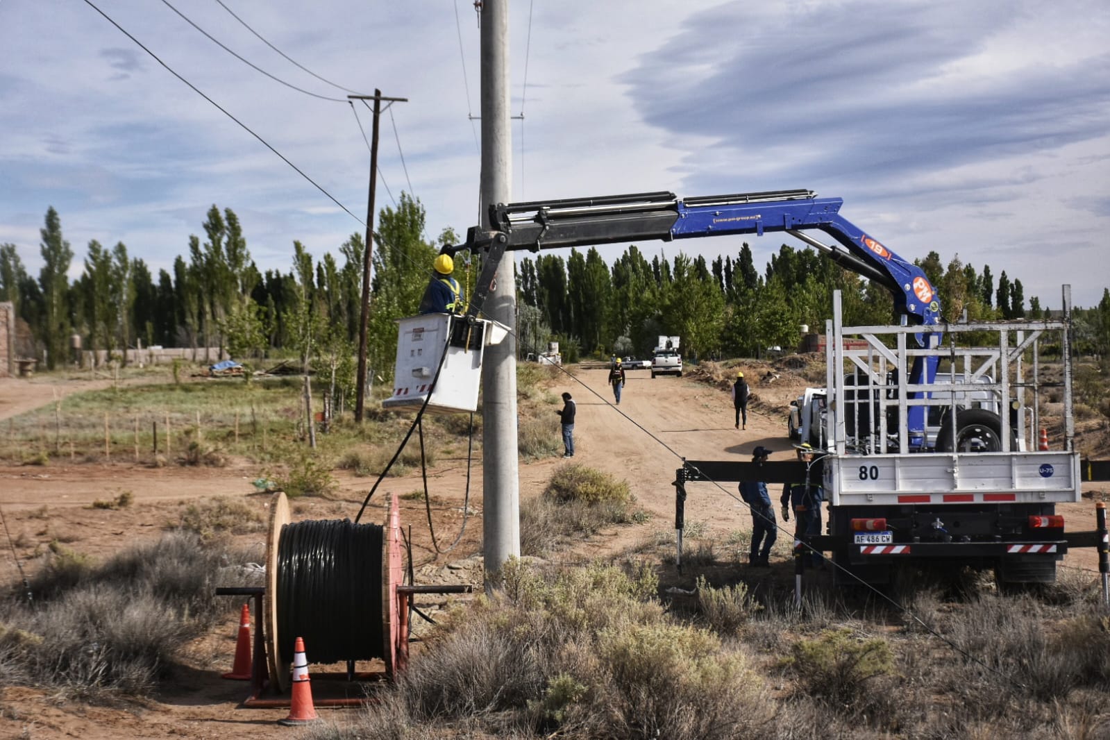 El 100% del paraje Ruca Co fue conectado a la red eléctrica