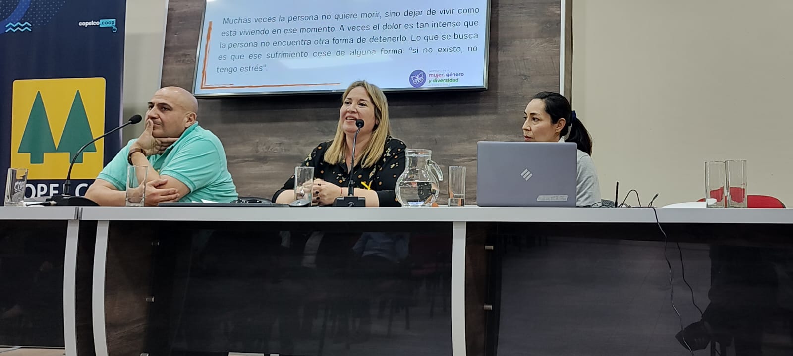 La Secretaría de la Mujer, Género y Diversidad brindó charlas sobre prevención del suicidio al personal de Copelco